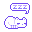 purple cat pixel art